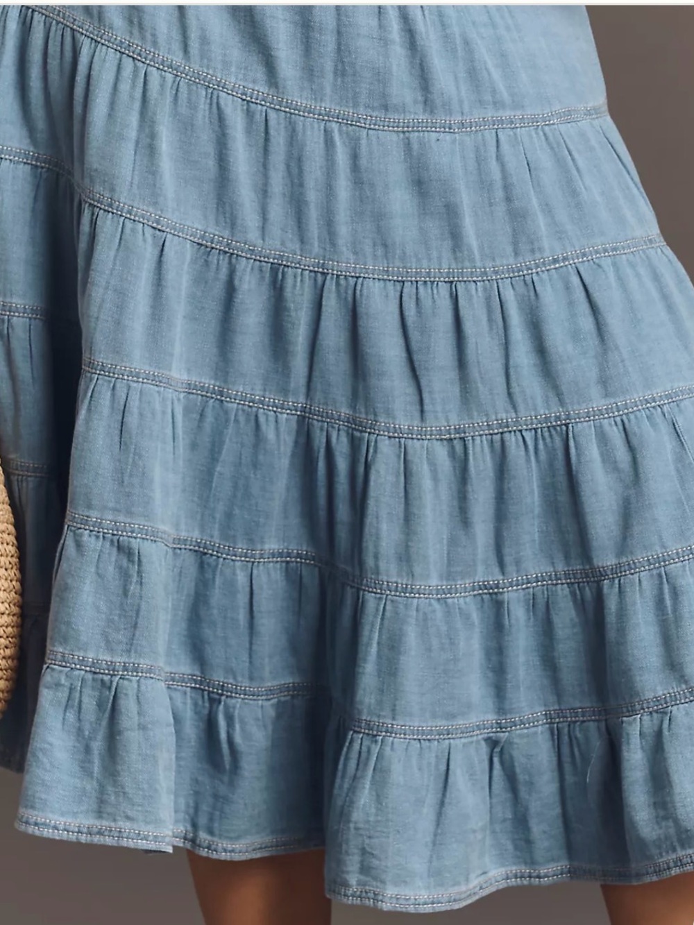 Pilcro Reese 100% Cotton
Smocked Midi Skirt medium - Picture 3 of 16